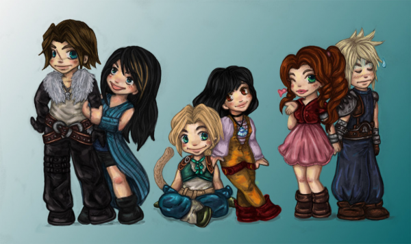 Final Fantasy Chibi by majdarts