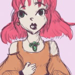 Reina/Lenna sketch by RelmArrowney