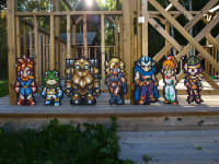 Chrono Trigger Cast Wooden Sprites by Blazenhozen