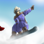 Snowboard Race by ElPanachino