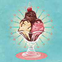 Flan Sundae by likelikes