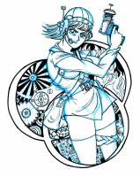 Lucca in Black and Blue by Kame