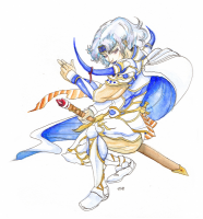 Watercolored Amano-esque Cecil by Kame